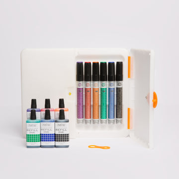 All-In-One Markers and Refills Case - Bullet Nib